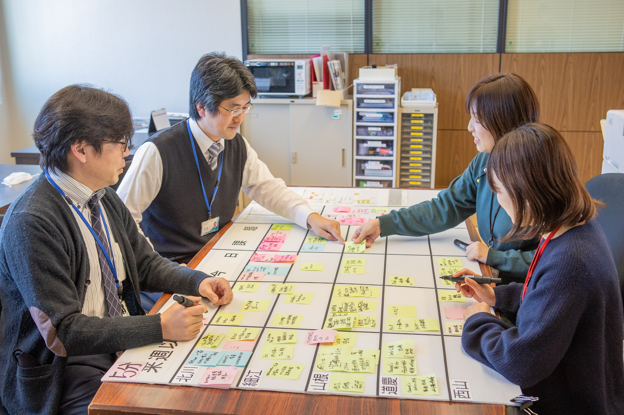 社内会議の様子